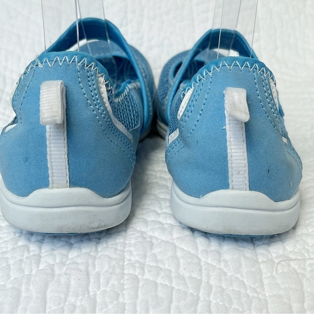 Danskin Now Womens Chaka Sz 7 Blue / White Slip On Mary Jane Sneakers Shoes - Picture 7 of 10